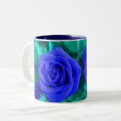 Tasse der blauen Rose (Vorderseite Links)