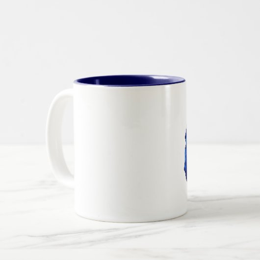 Tasse der blauen Rose (Vorderseite Links)