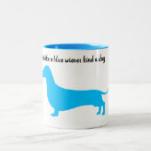 Tasse der Blue Silhouette Dackel (Mittel)