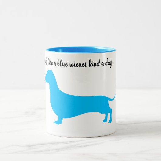 Tasse der Blue Silhouette Dackel (Mittel)