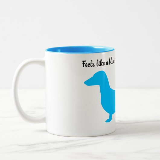 Tasse der Blue Silhouette Dackel (Links)