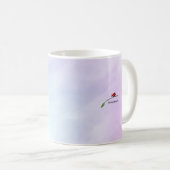 Tasse der Blume personalisiert im April (VorderseiteRechts)