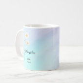 Tasse der Blume personalisiert im April (Vorderseite Links)