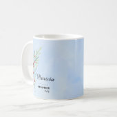 Tasse der Blume personalisiert im Dezember (Vorderseite Links)