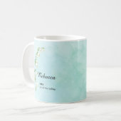 Tasse der Blume personalisiert Mai (Vorderseite Links)