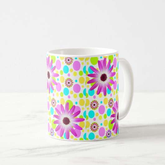 Tasse der Blumenfarben (VorderseiteRechts)