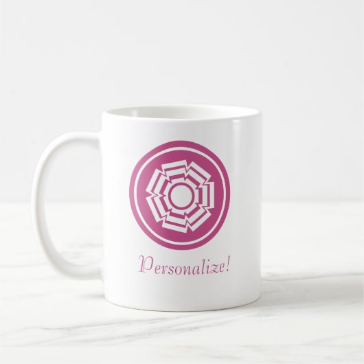Tasse der Blumengräber, Magenta (Links)