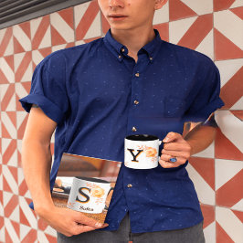 Tasse der Blumenmonogramme - Eleganter Letter Y-wr