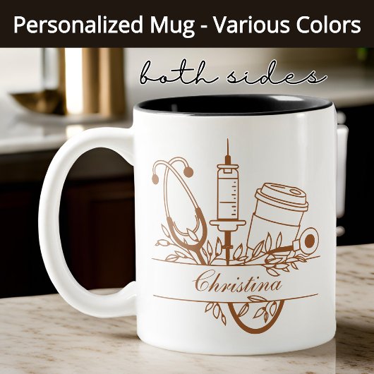 Tasse der Blumenpfropfen, Geschenk für den Hausarz