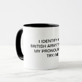 Tasse der britischen Armee geweckt (Vorderseite Links)