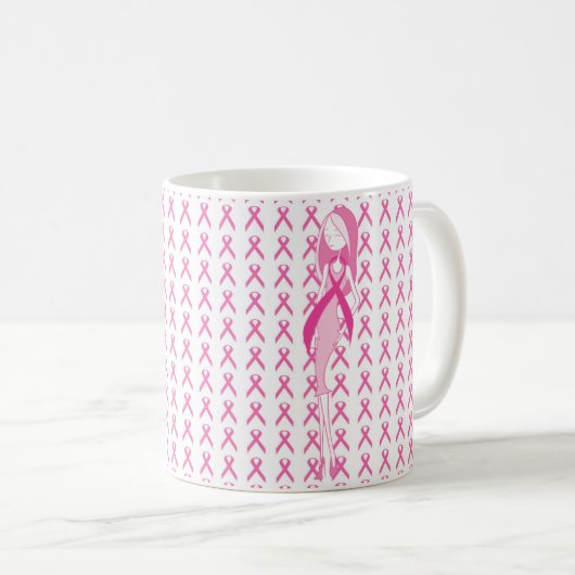 Tasse der Brustkrebs (VorderseiteRechts)