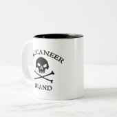 Tasse der Buccaneer-Markenbezeichnung (Vorderseite Links)