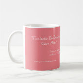 Tasse der Buchabdeckung - Dreamy Pink (Links)
