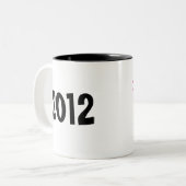 Tasse der Champagner- und Feuerwerke im Neujahr (Vorderseite Links)