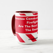 Tasse der Chesnee Community Feuerwehrleute (Vorderseite Links)
