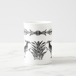 Tasse der China "Black Birds & Reeds"