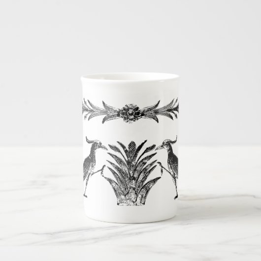 Tasse der China "Black Birds & Reeds" (Vorderseite)