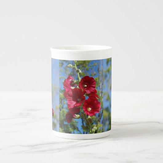 Tasse der China Hollyhocks (Vorderseite)