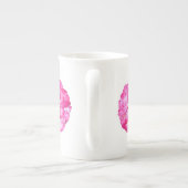 Tasse der China mit Hot Pink (Rückseite)