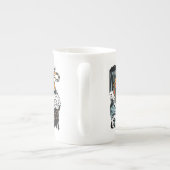 Tasse der chinesischen Drachen gegen die China der (Rückseite)