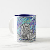 Tasse der chinesisches Papier-Eulen-2 (Vorderseite Links)