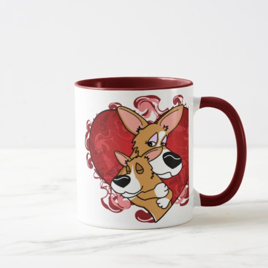 Tasse der Corgi-Mutter Tages (Rechts)