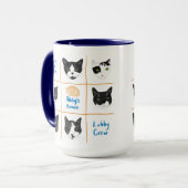 Tasse der Crew in Schwarz-Weiß (Vorderseite Links)