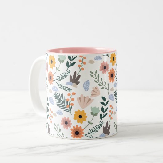 Tasse der Daisy-Blume (Vorderseite Links)