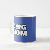 TASSE der DOG-MAMA (blau) (Vorderseite Links)