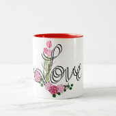 Tasse der doppelten Liebe Valentins (Mittel)