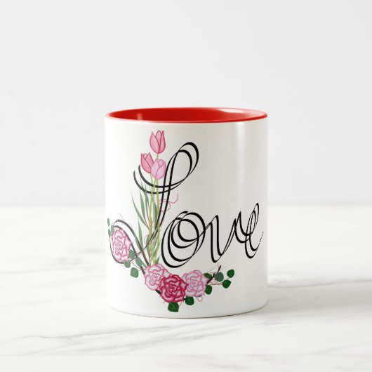 Tasse der doppelten Liebe Valentins (Mittel)