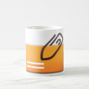 Tasse der E-Mail-Attachment-Karte