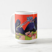 Tasse der einheimischen Krähen (Vorderseite Links)