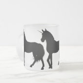 Tasse der Einhorn-Silhouette (Vorderseite Links)