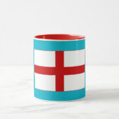 Tasse der englischen Flagge (Zentrum)