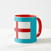 Tasse der englischen Flagge (VorderseiteRechts)