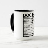Tasse der Ernährung des Arztes (Vorderseite Links)