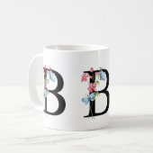 Tasse der ersten Floral Monogramm B (Vorderseite Links)