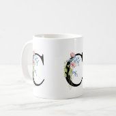 Tasse der ersten Floral Monogramm C (Vorderseite Links)