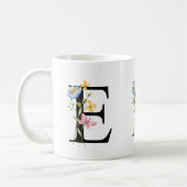 Tasse der ersten Floral Monogramm E (Links)