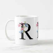 Tasse der ersten Floral Monogramm R (Links)