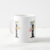 Tasse der ersten floralen Monogramm I (Vorderseite Links)