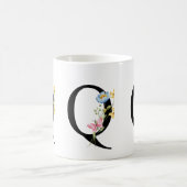 Tasse der ersten floralen Monogramm Q (Mittel)