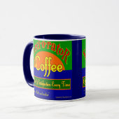 Tasse der Excelorator Coffee Retro Label (Vorderseite Links)