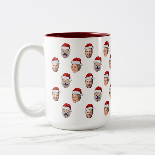 Tasse der Familie, Weihnachtsmannmütze Gesicht 3 F (Links)