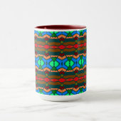 Tasse der farbenfrohen Muster (Zentrum)