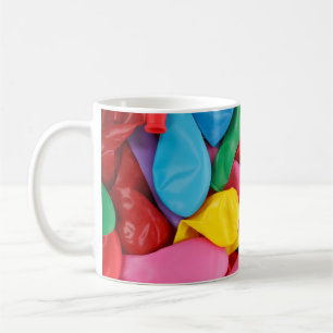 Tasse der farbenfrohen, nicht aufgeblasenen Balloo