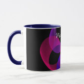 Tasse der farbigen Fusion Geometric Math Art (Links)
