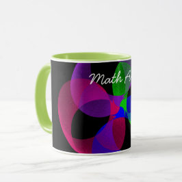 Tasse der farbigen Fusion Geometric Math Art