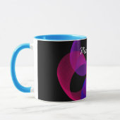 Tasse der farbigen Fusion Geometric Math Art (Links)